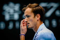 Daniil Medvedev’s coach walks out after Russian drops two-set lead at Australian Open