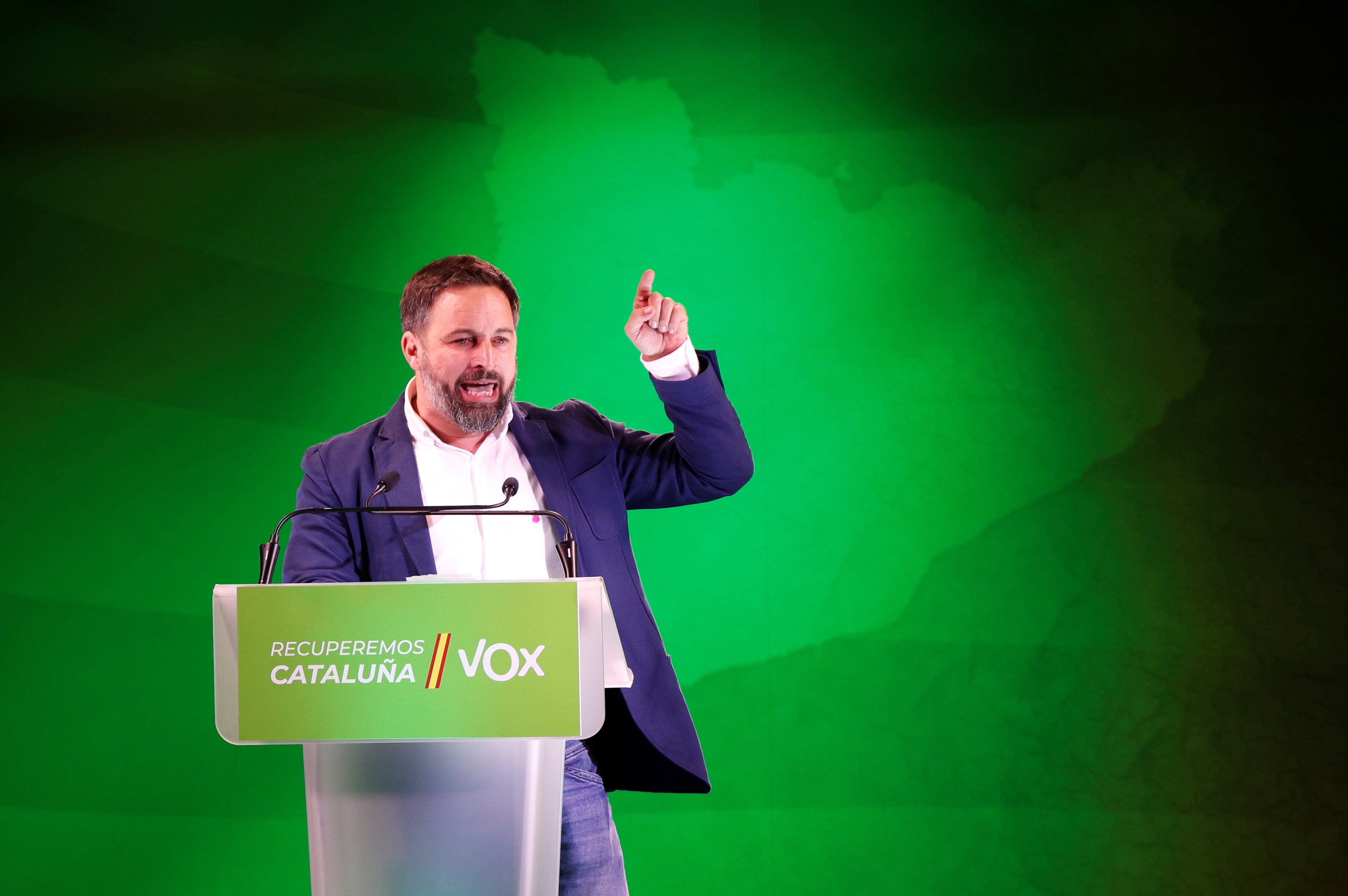 Far-right party Vox’s leader Santiago Abascal