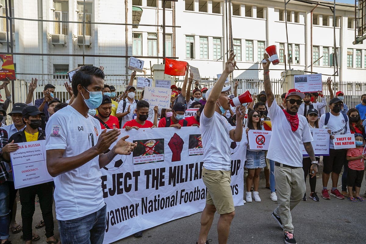Myanmar's Premier League fans join team opposing army's ...