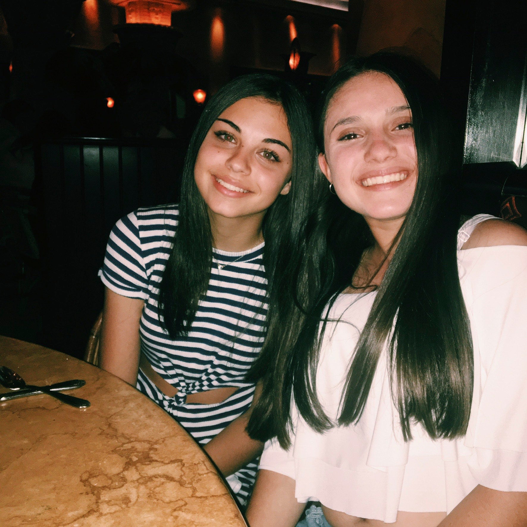 Alyssa Alhadeff is pictured on the right with her best friend