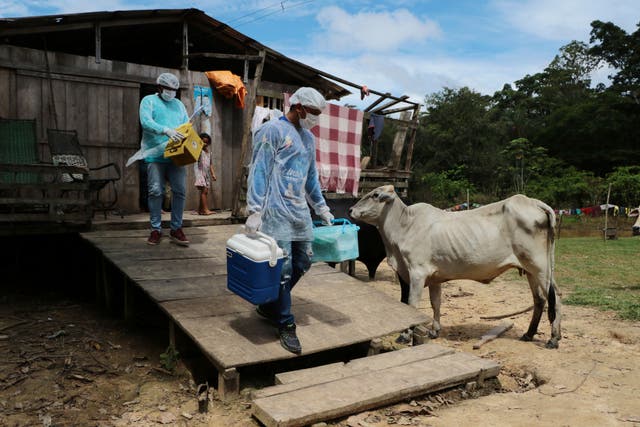 APTOPIX Virus Outbreak Brazil - Vaccination Amazon