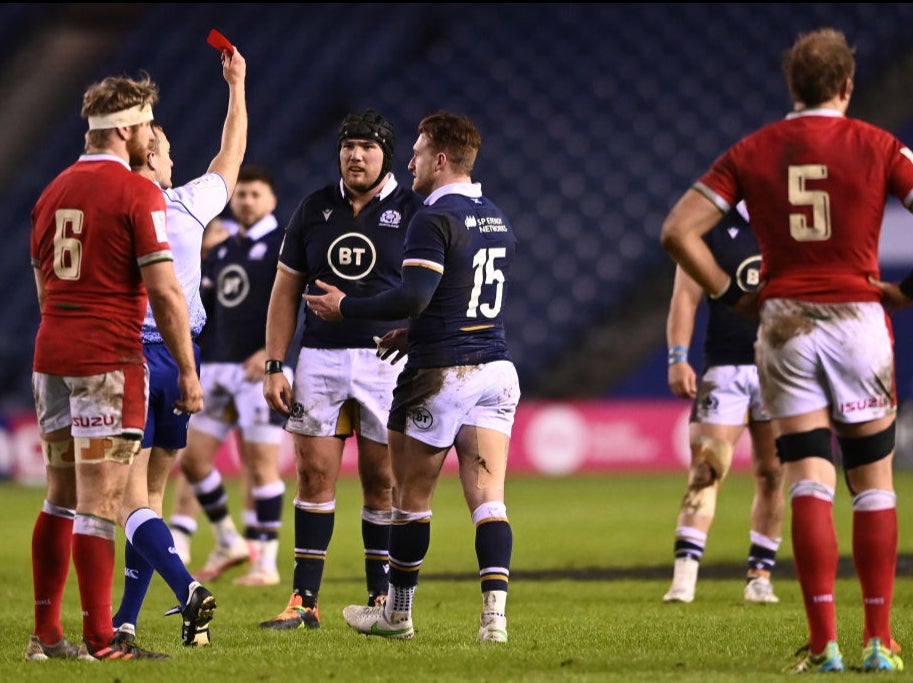 Zander Fagerson is sent off