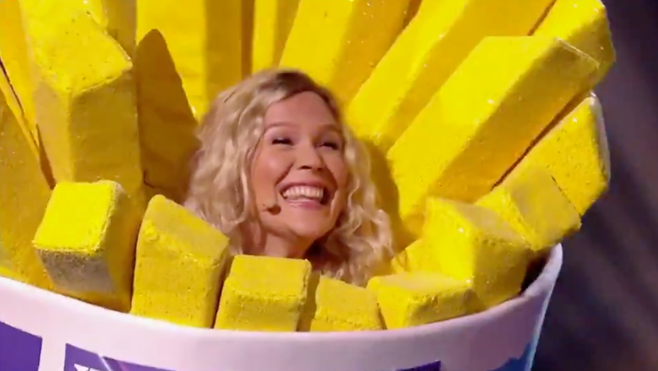 Joss Stone is unmasked as Sausage on The Masked Singer