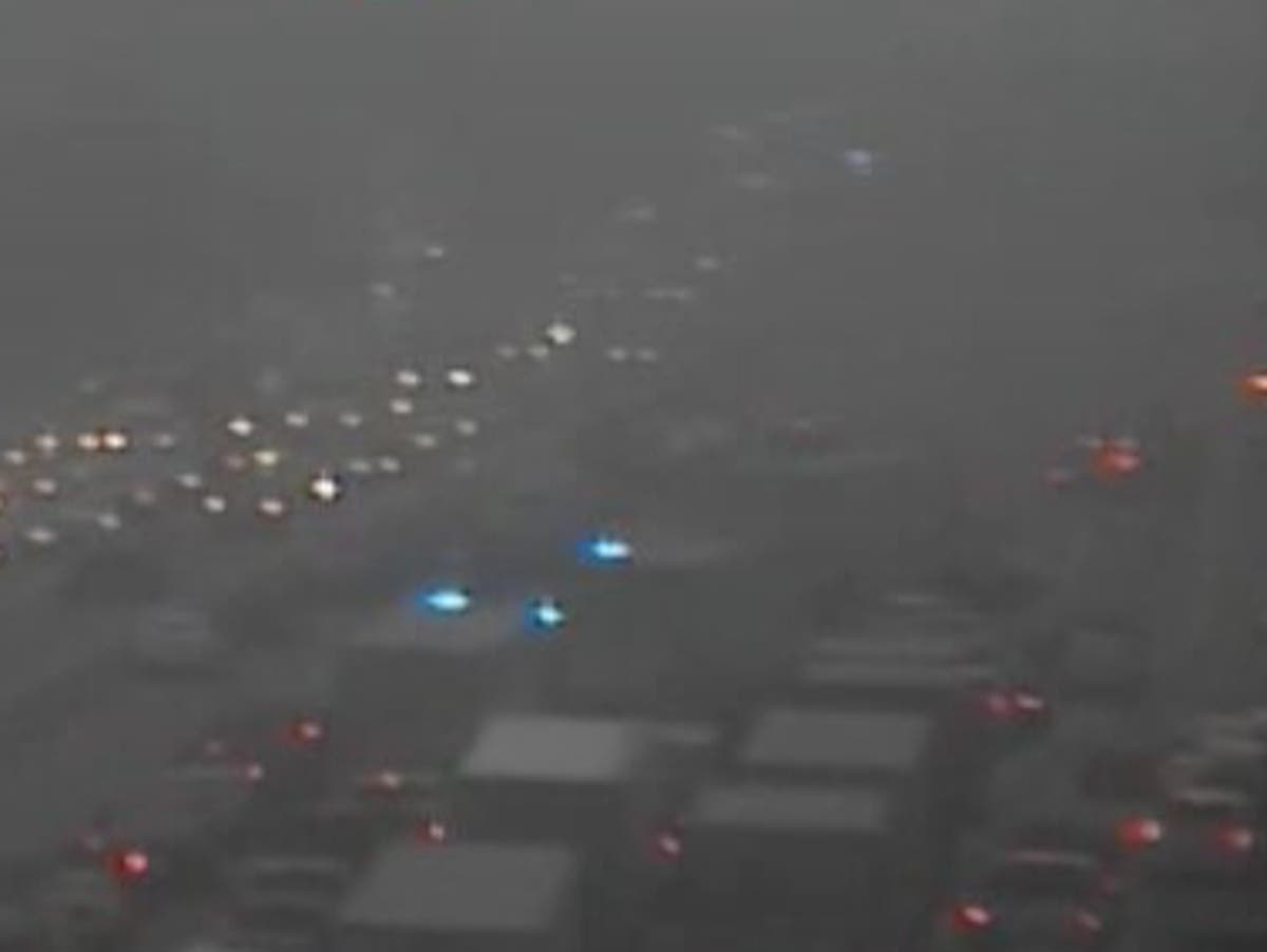 Massive crash on icy road involving 20 vehicles leaves several injured