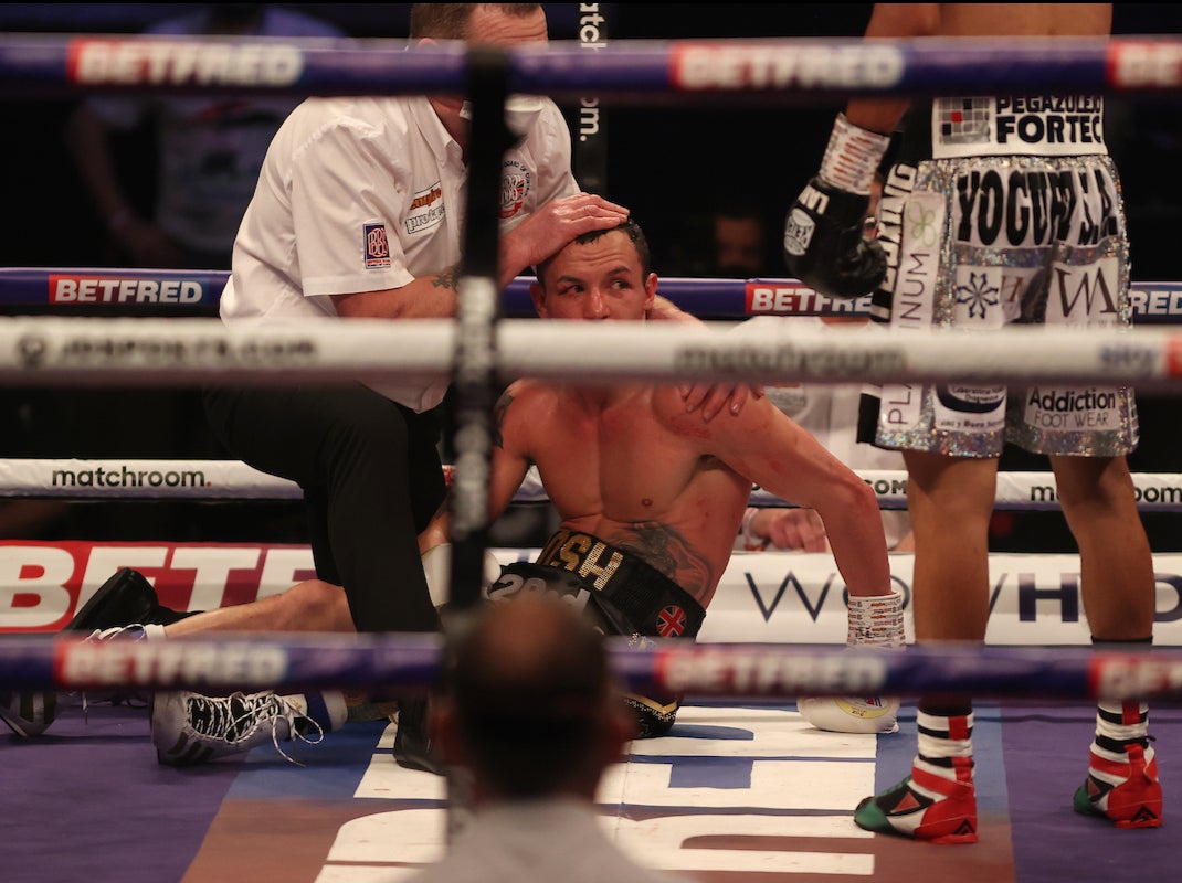 Josh Warrington was stunned by Mauricio Lara back in February