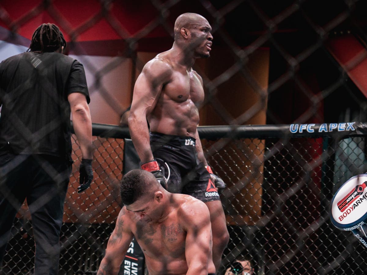 UFC 258 results: Kamaru Usman stops former team-mate Gilbert Burns to retain welterweight title 