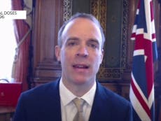 Covid news - live: Lockdown can’t be lifted ‘arbitrarily’ warns Raab as PM under pressure to lift restrictions