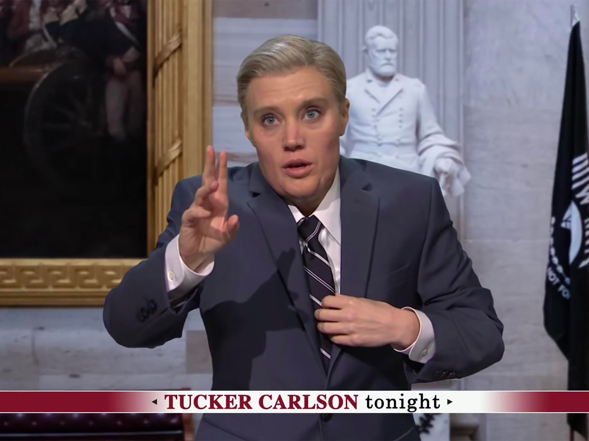 Kate McKinnon as Lindsey Graham on SNL