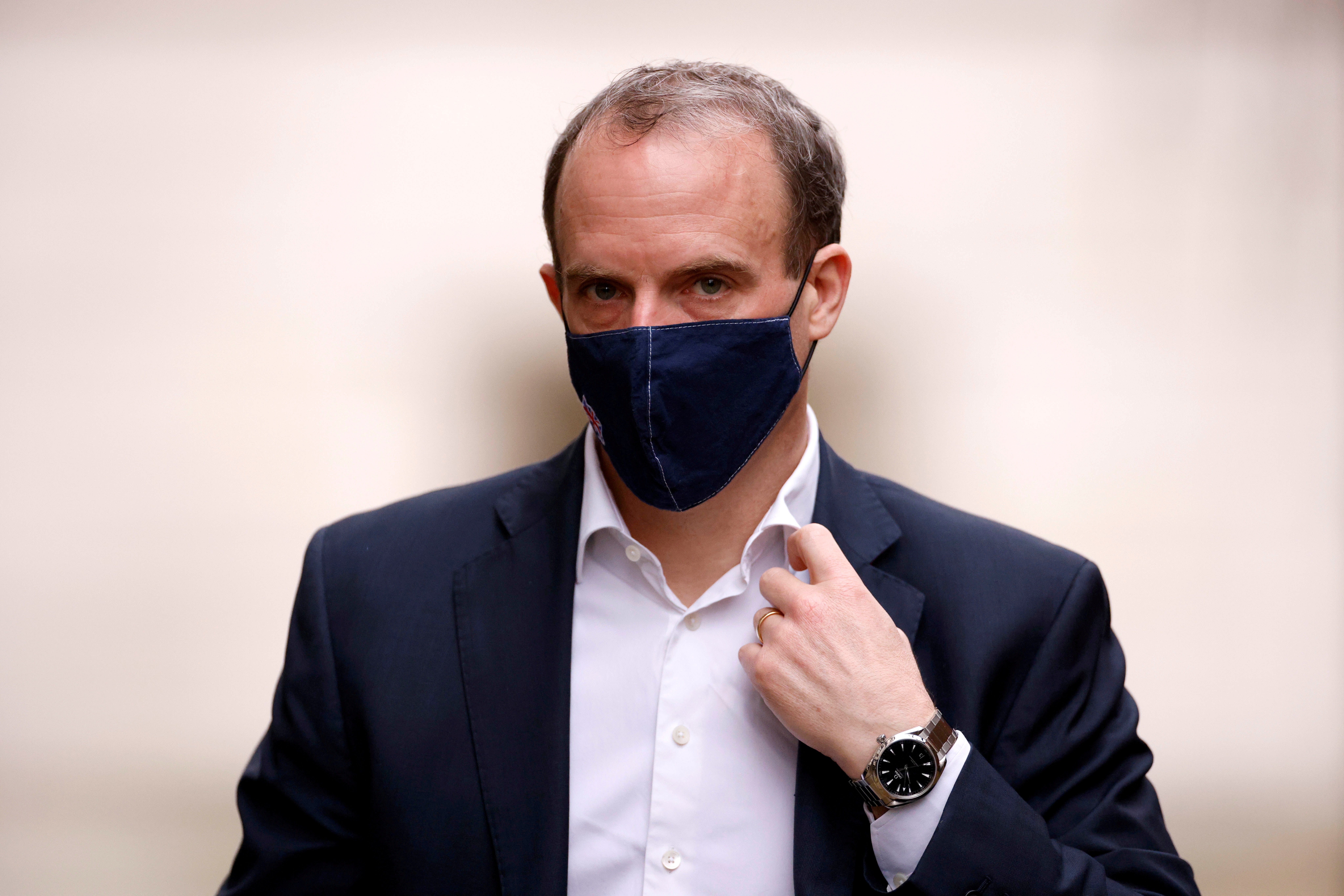 Dominic Raab has said that the government ‘can’t get ahead of the evidence’