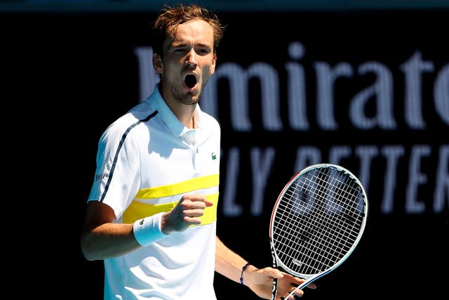 ATP Finals champion Daniil Medvedev earned a straightforward fourth-round victory