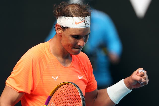 Former Australian Open champion Rafael Nadal beat Fabio Fognini in straight sets