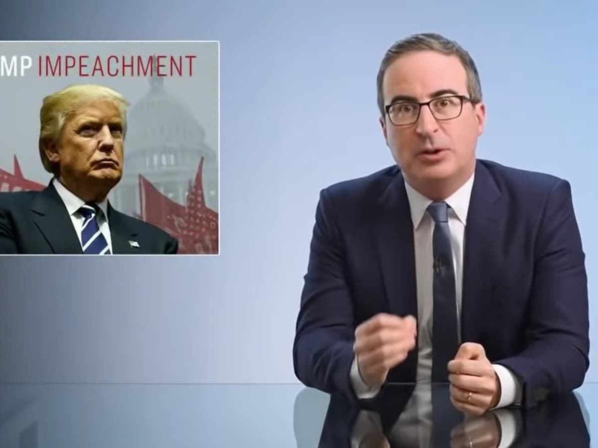 John Oliver criticises Trump&rsquo;s &lsquo;incoherent&rsquo; impeachment defence: &lsquo;This entire process is a complete charade&rsquo;