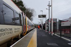 Village welcomes first train in 56 years as new station opens