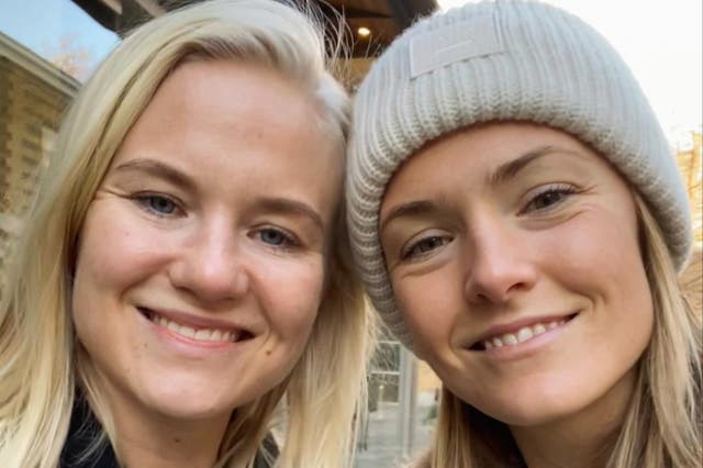 Chelsea players Pernille Harder and Magda Eriksson