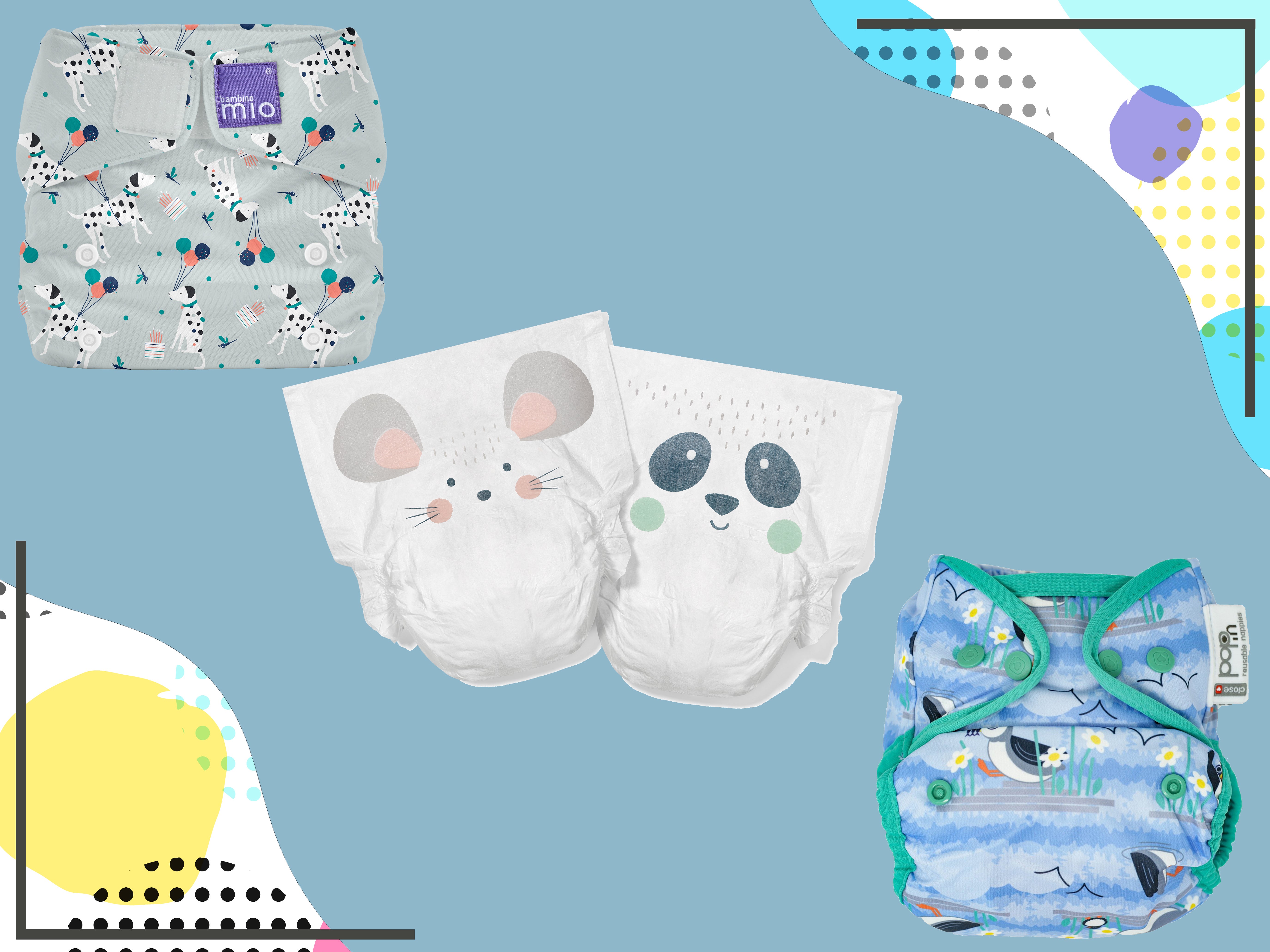 Reusable Day/Night Nappies from Newborn to Potty Training Nappy Wipes Clean Between Use TotsBots PeeNut Waterproof Nappy Wrap Wee Folk