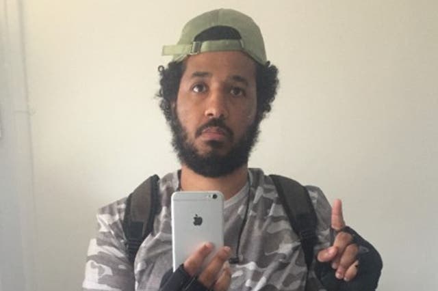 Sahayb Abu, seen in a selfie sent to his brothers, denies preparing acts of terrorism