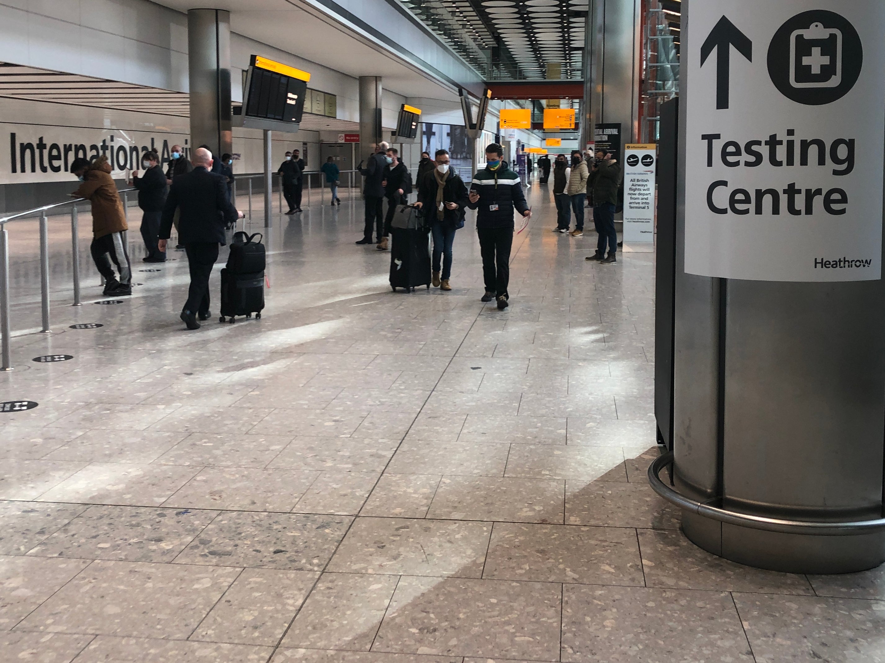 Testing times: Heathrow airport Terminal 5