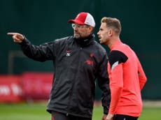 ‘It is down to the players’: Jordan Henderson leaps to Jurgen Klopp’s defence amid Liverpool slump