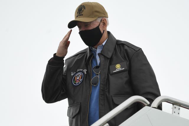 Joe Biden sports his presidential ‘swag’ as he leaves Maryland to return to the White House