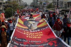 Myanmar protests resume after 2nd night of internet shutdown