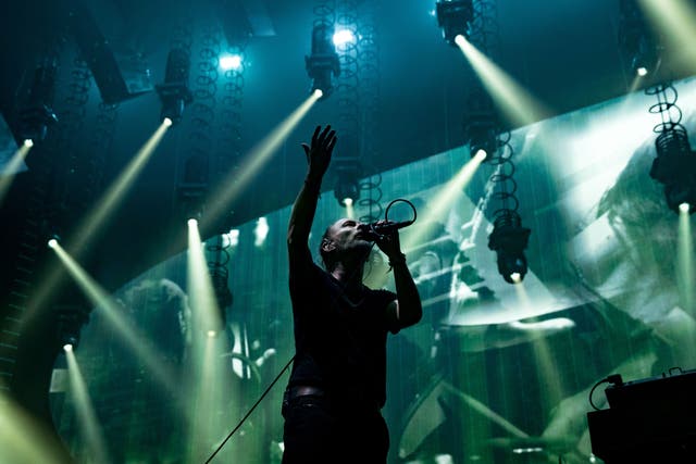 Radiohead on stage in 2018