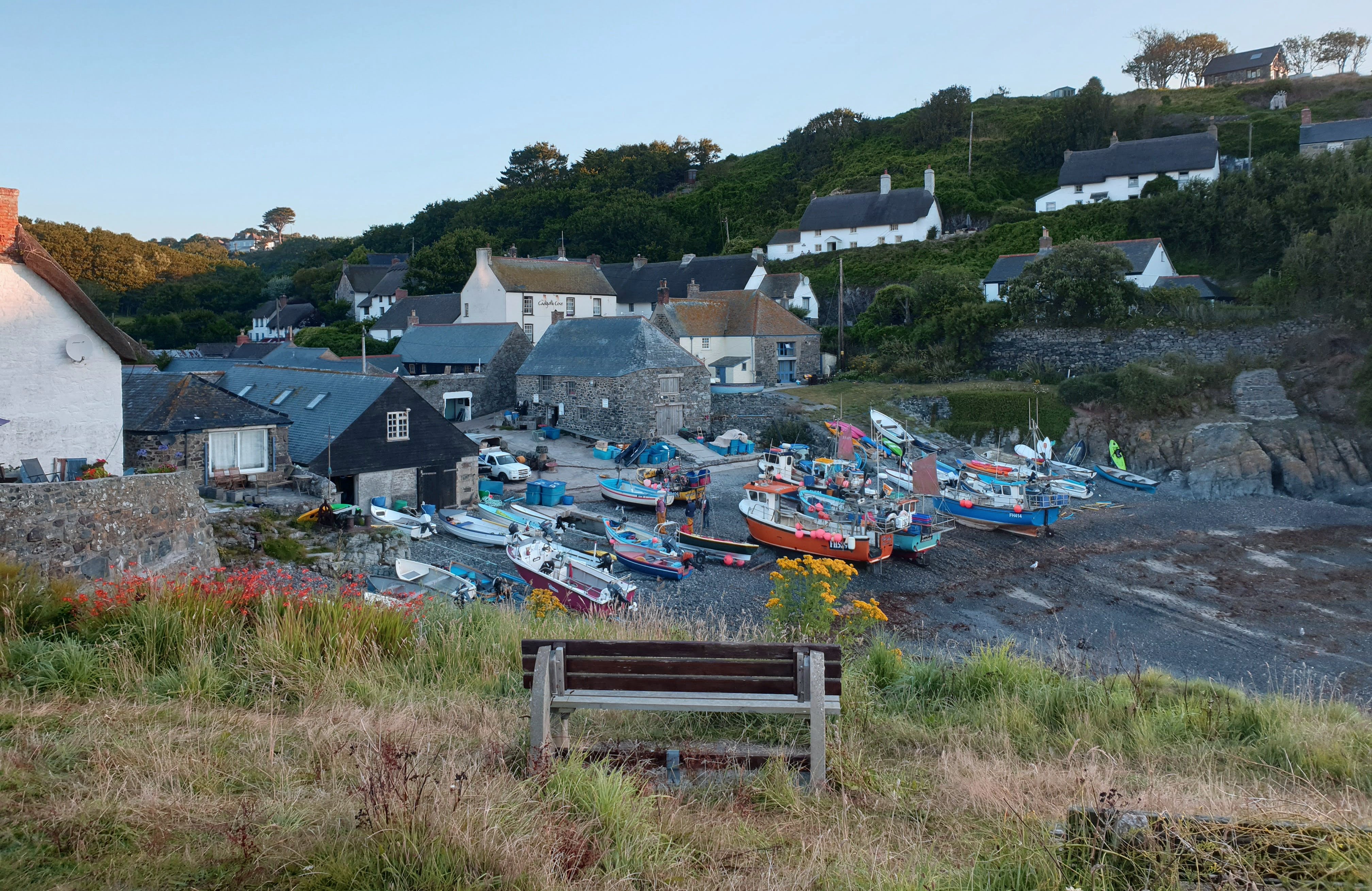 The Cadgwith Fishing Cove Trust has started a crowdfunding appeal to raise money towards the purchase of the black and stone buildings in the centre of the image