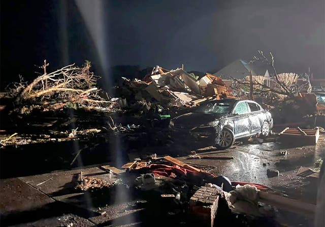 APTOPIX Tornado North Carolina