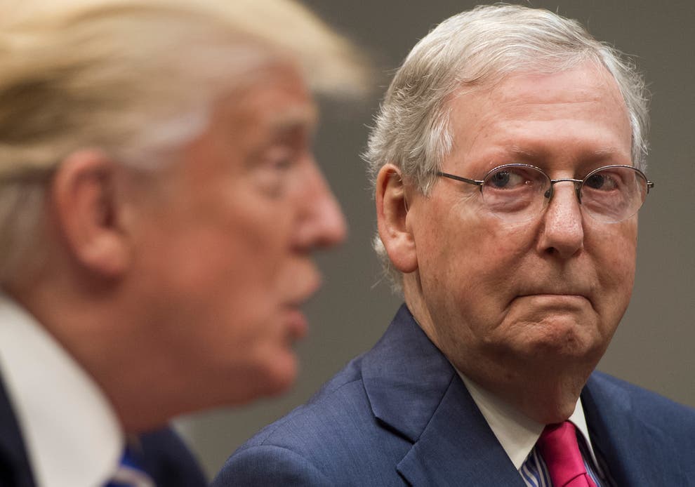 Trump attacks McConnell