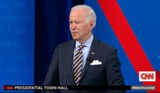 Biden vows to end jail time for drug offences but says he will not defund police