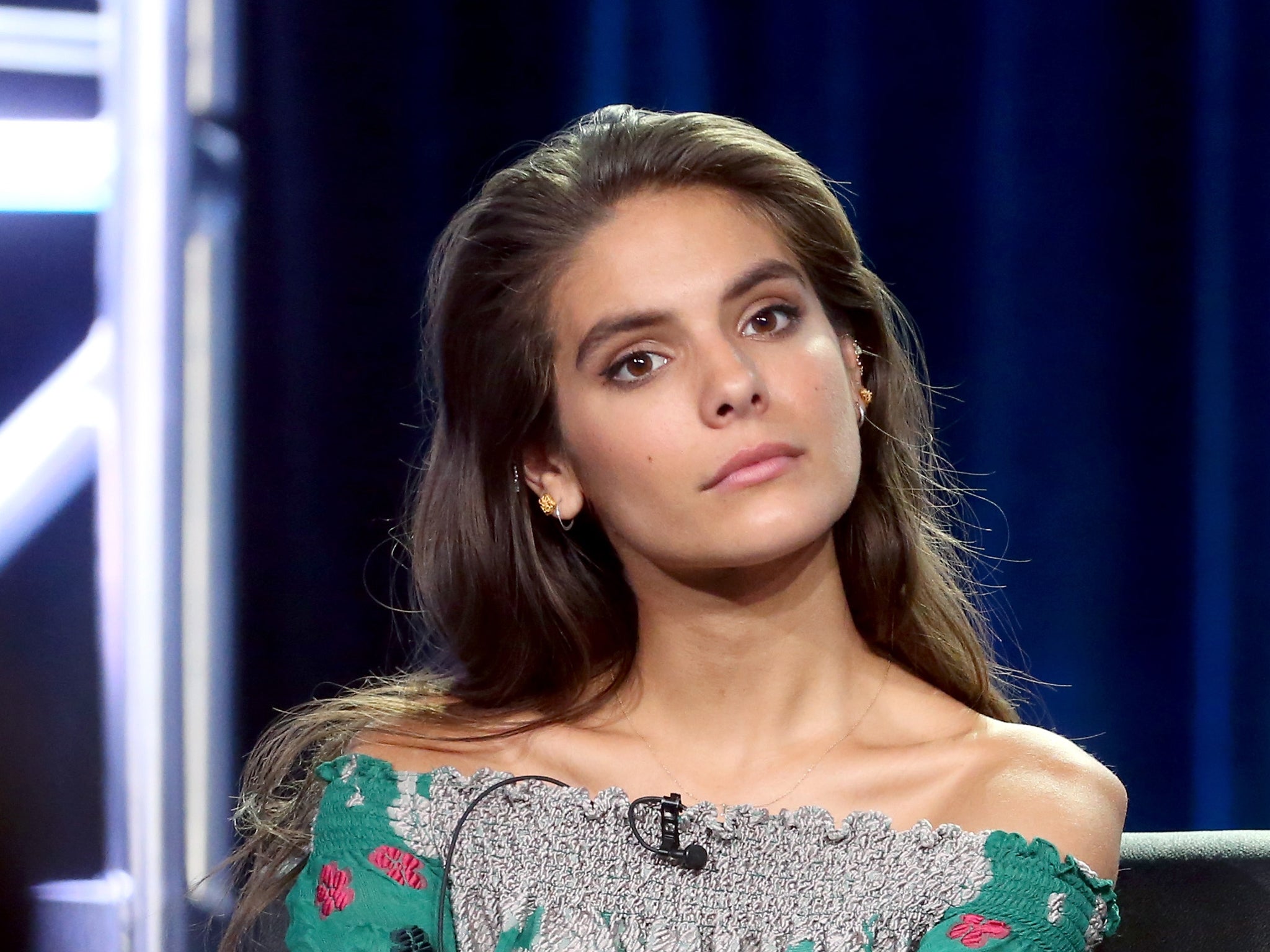 Caitlin Stasey during a 2017 promotional event for the US drama series APB