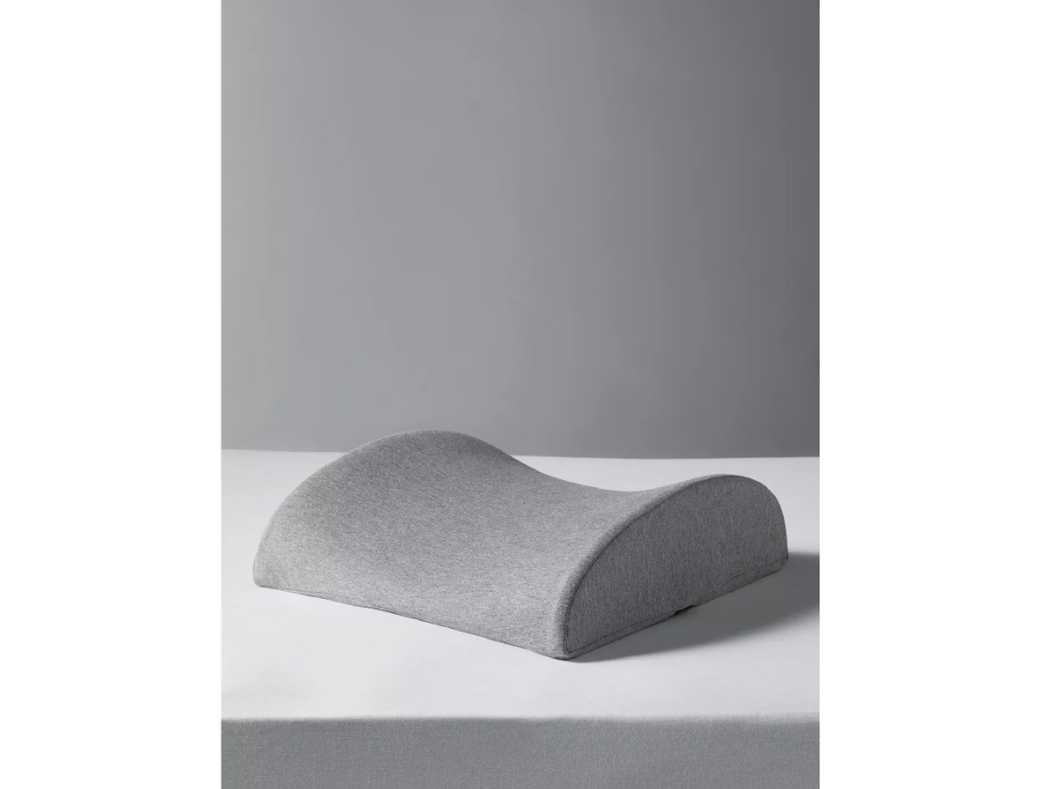 Grey LUMBAR / LOWER BACK SUPPORT CUSHION PILLOW *Fits any armchair* MADE IN  UK