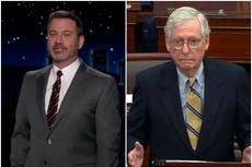 Jimmy Kimmel says Mitch McConnell voting to acquit Trump was a ‘dumb version’ of Lord of the Rings