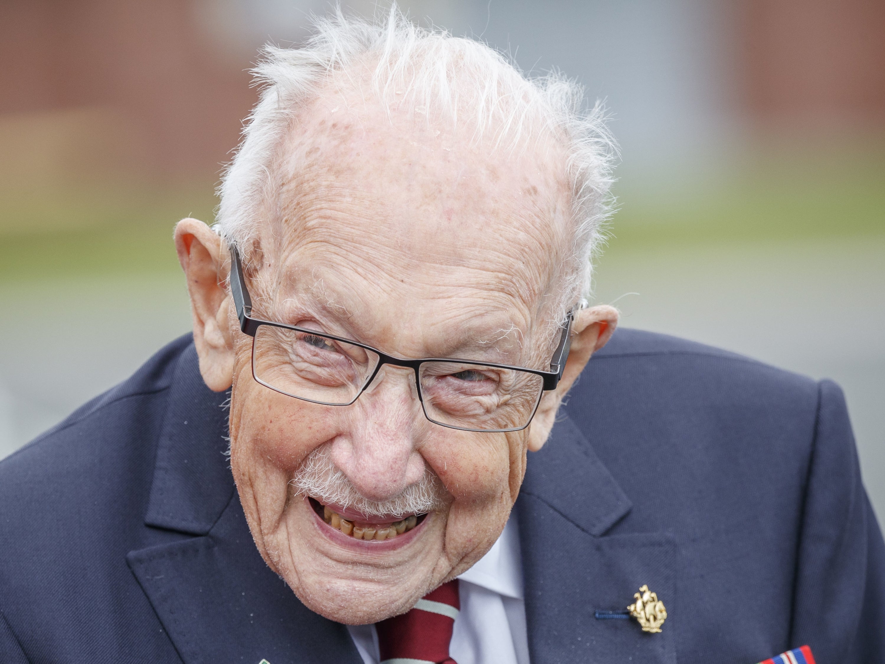 Captain Sir Tom Moore walked 100 laps of his Bedfordshire garden before his 100th birthday, raising more than £32m for the NHS