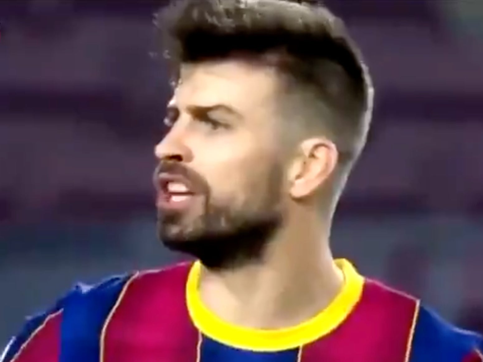 <p>Barcelona defender Gerard Pique</p>