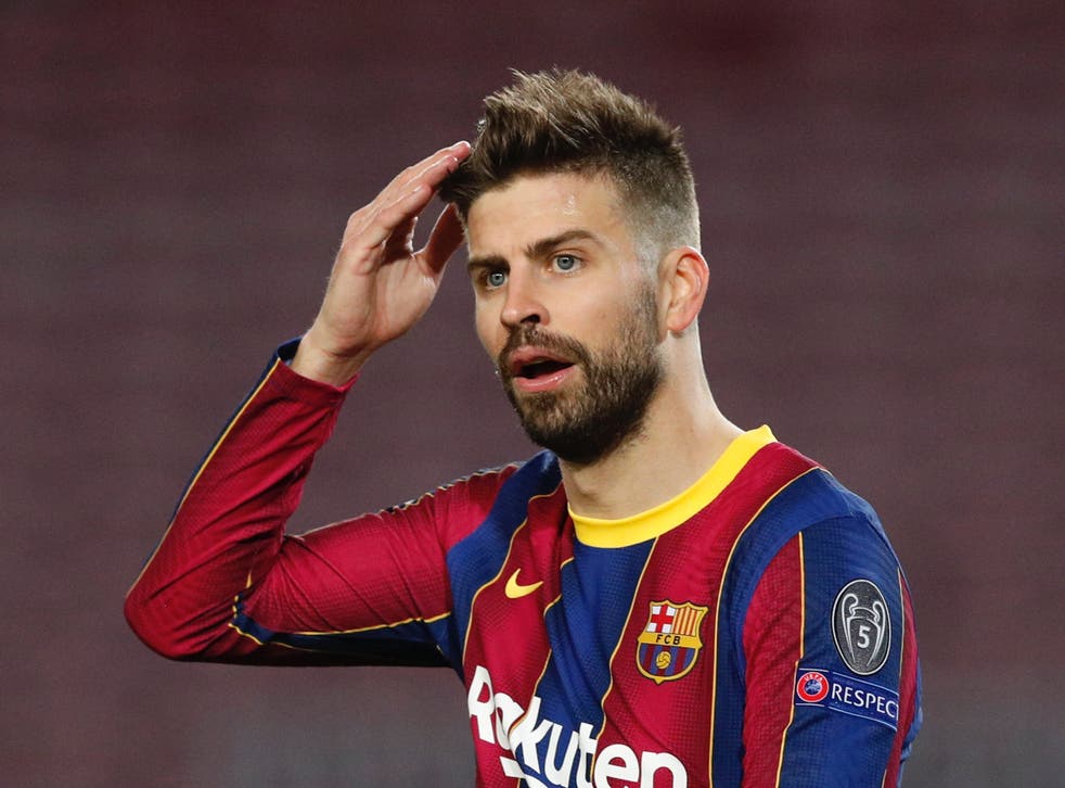 Gerard Pique&#39;s four-letter rant during Barcelona vs PSG picked up by pitchside microphones | The Independent
