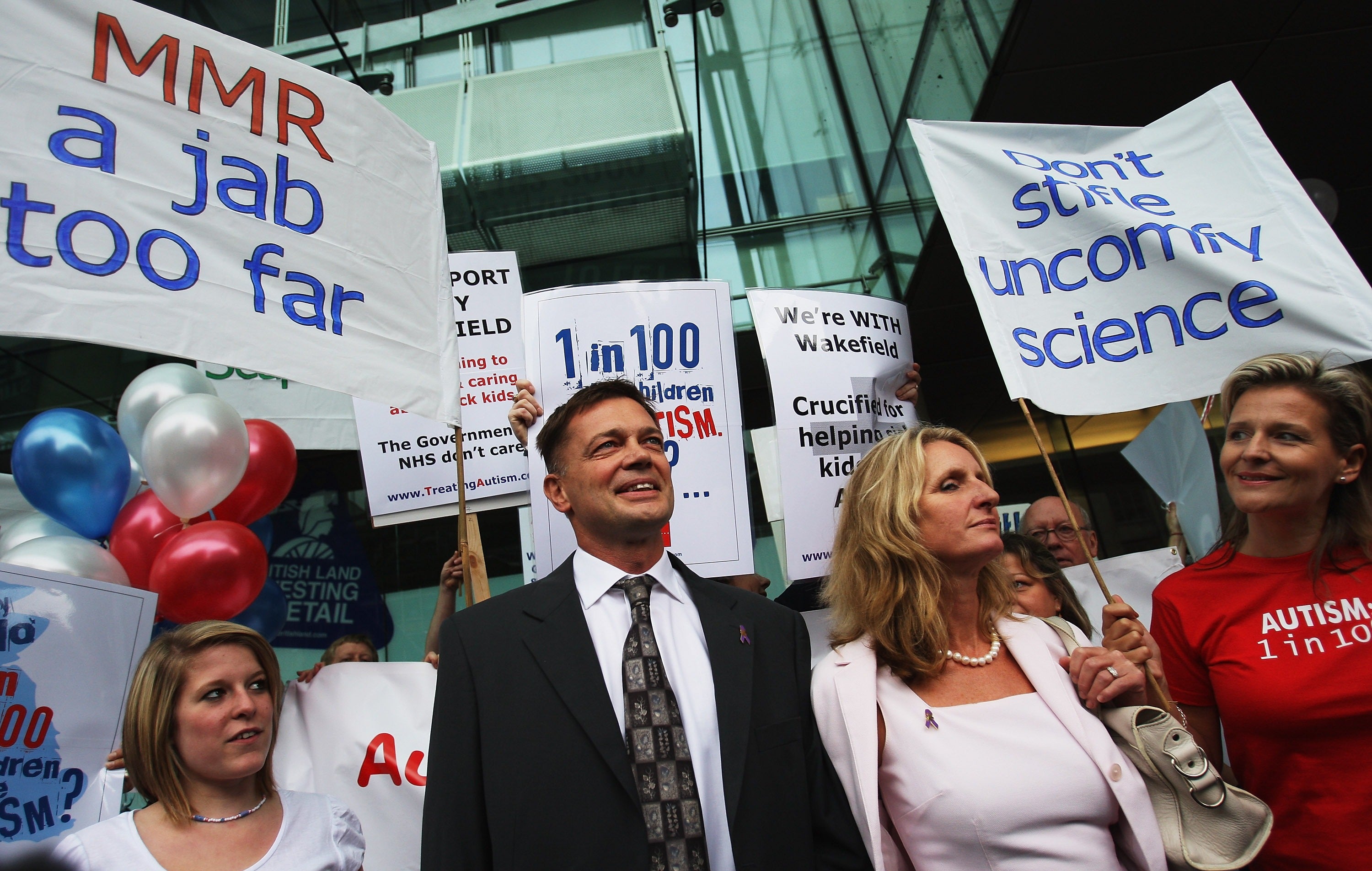 Andrew Wakefield arriving ahead of his appearance before the General Medical Council after he was accused of gross misconduct