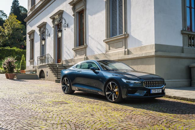 <p>The badging is discreet to the point of invisibility, with the nice simple Polestar logo rendered in body colour</p>