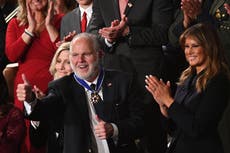 Rush Limbaugh death: Conservative radio host dies aged 70