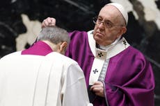 Pope celebrates pandemic-aware Ash Wednesday at Vatican