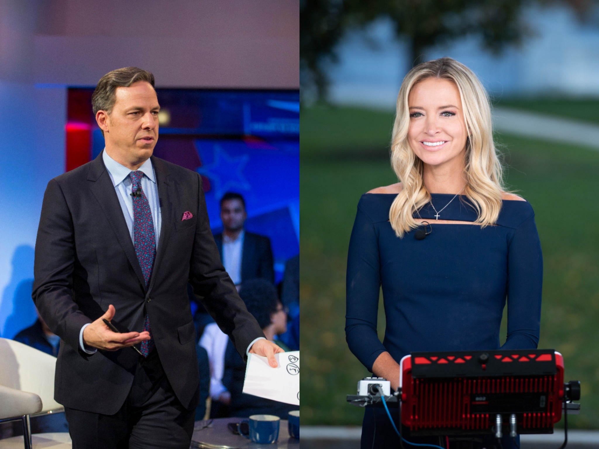 <p>La exsecretaria de prensa de la Casa Blanca de Donald Trump se vio envuelta en una guerra de palabras con Jake Tapper.</p>