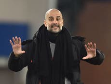 Pep Guardiola tells Man City players to embrace ‘beautiful challenge’ of hectic fixture schedule
