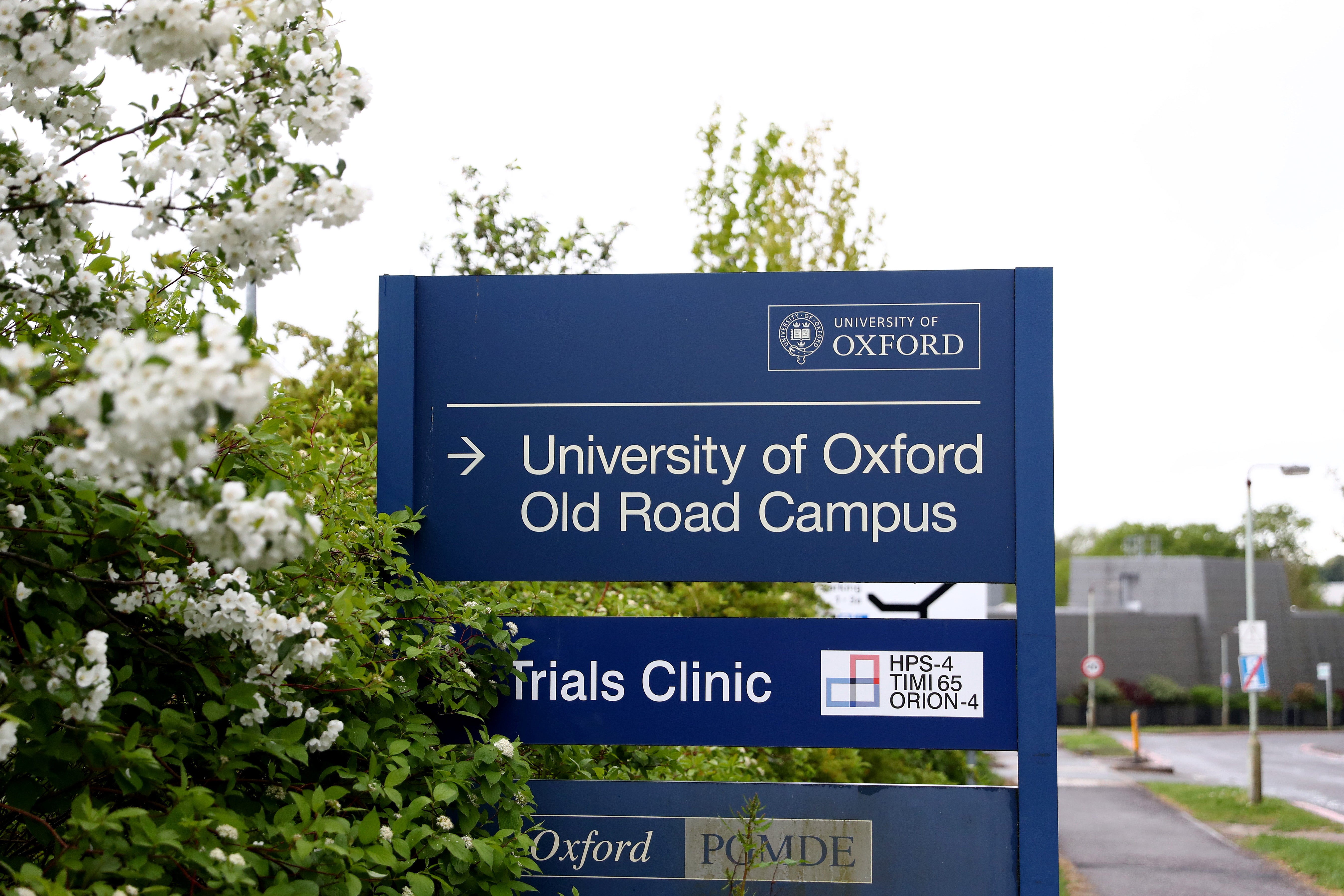 File Image: A general view of a sign outside of the University of Oxford Old Road Campus