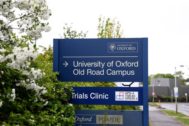 <p>File Image:  A general view of a sign outside of the University of Oxford Old Road Campus</p>
