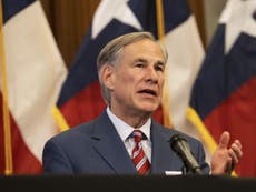 Texas governor blames Covid spread on undocumented immigrants, while criticising Biden’s ‘Neanderthal’ comment