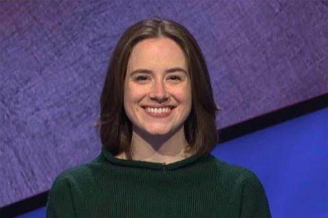 Jeopardy! contestant Karen Ellestad has been criticised for telling a bizarre anecdote about feeling terrified in a majority non-white neighbourhood in Queens, New York