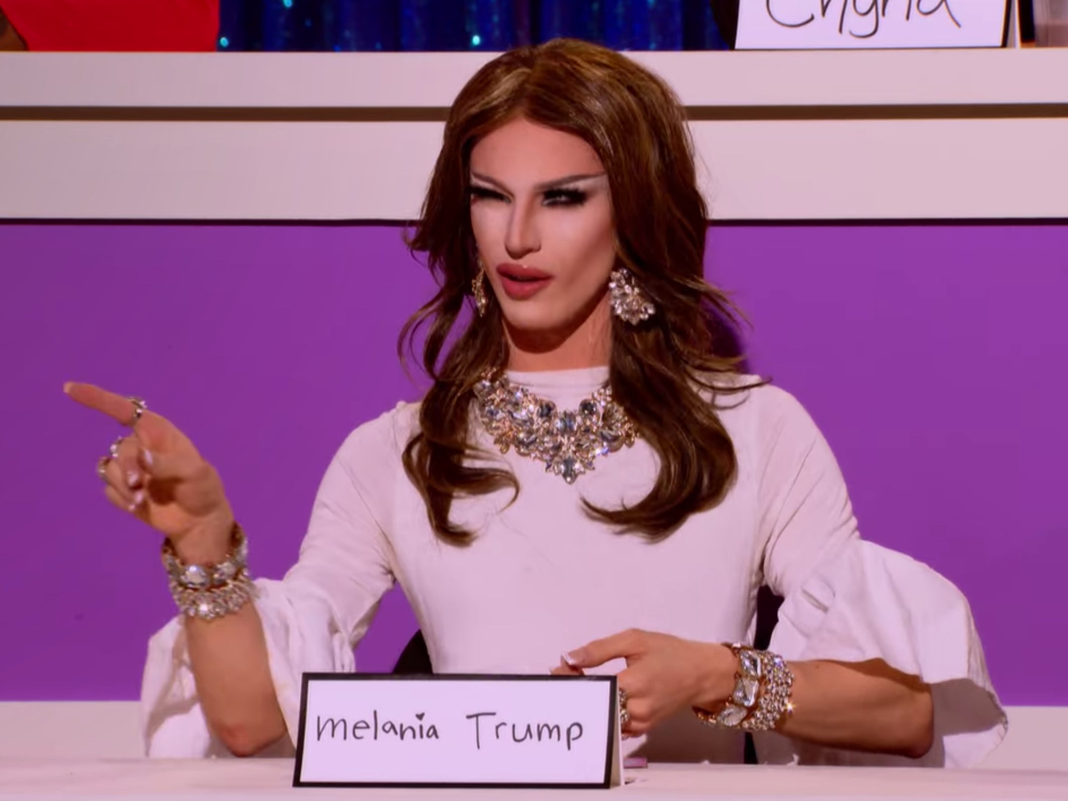 Aquaria as Melania Trump