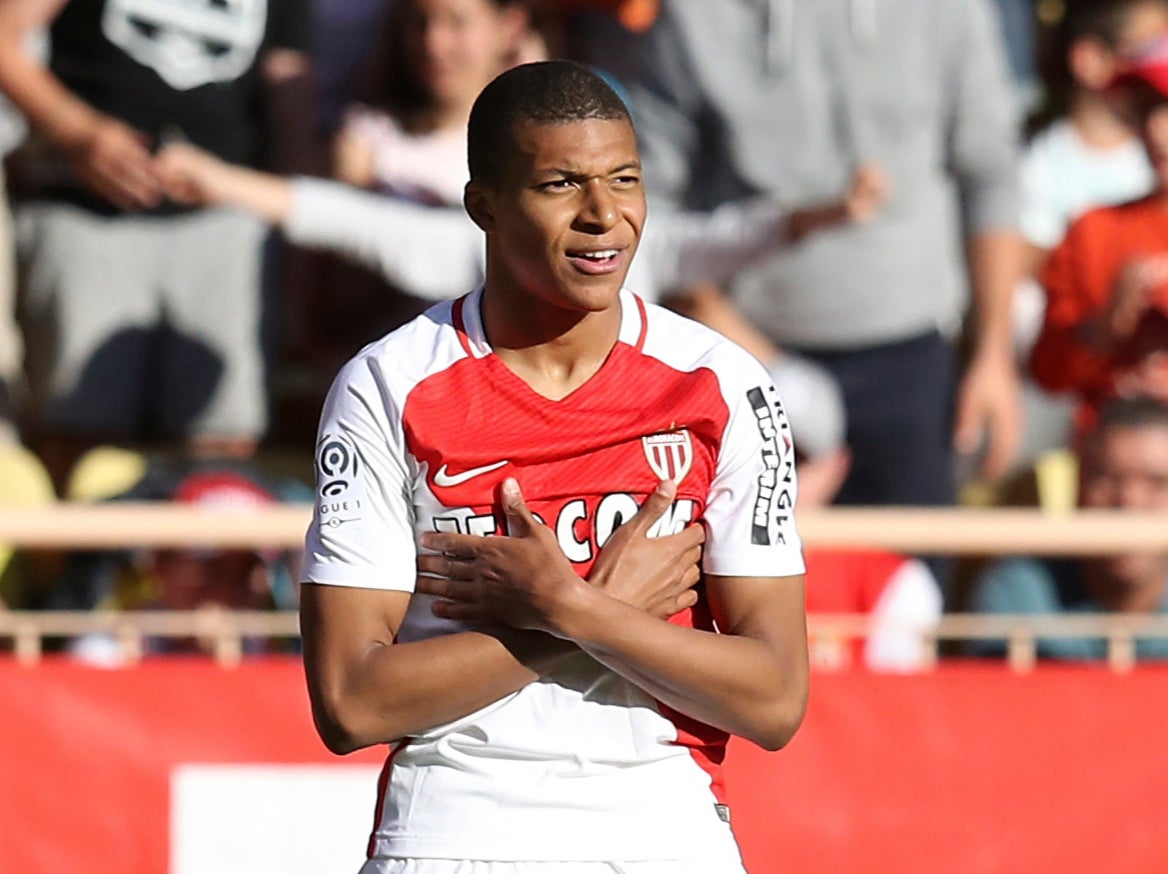 Kylian Mbappe during his time at Monaco