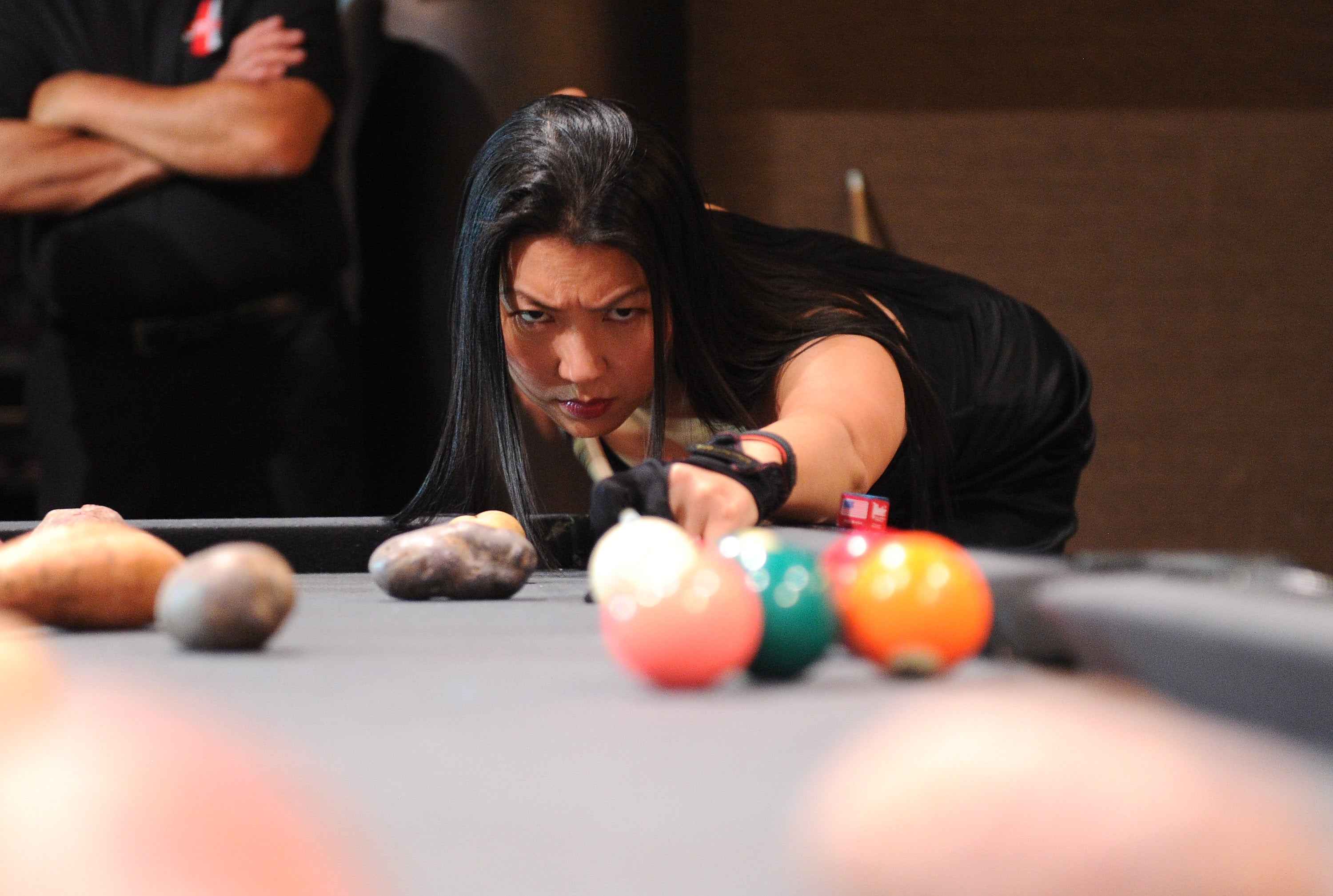 Pool player Jeanette Lee, pictured at New York Giants Justin Tuck’s 3rd Annual Celebrity Billiards Tournament at Slate on June 2, 2011 in New York City. Lee has been diagnosed with terminal cancer aged 49. 