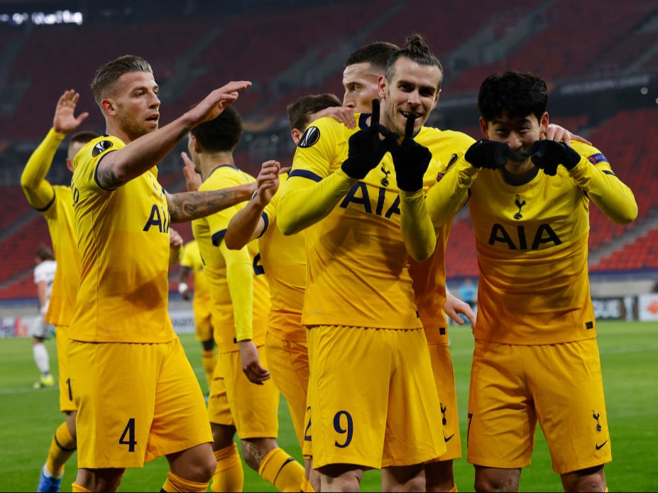 Spurs celebrate Son Heung-min’s opener
