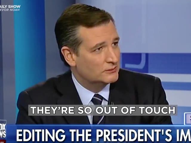 <p>Ted Cruz aparece en una entrevista pasada criticando a otros políticos por estar “fuera de contacto”</p>